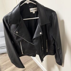 Vigoss Black Leather Jacket
